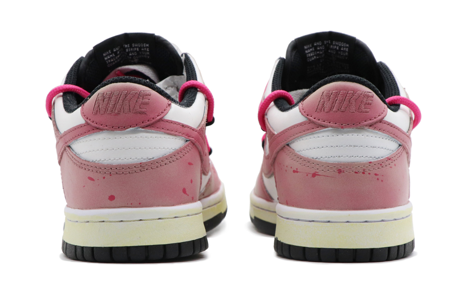 Shop [Sepatu Custom] Nike Dunk Low 'Pink Snow Mountain' DD1391-100(Team98-男款桃红雪山)
