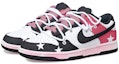 Lookbook 【定制鞋】耐克Dunk Low粉色星星熊猫 DD1391-100(Team拾玖-黑粉星星男S-BOX)