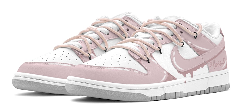 【定制鞋款】耐克Dunk Low‘粉色甜心’ DH9765-102(TeamS-粉白二次元女S-BOX) Lookbook 【定制鞋款】耐克Dunk Low‘粉色甜心’ DH9765-102(TeamS-粉白二次元女S-BOX)