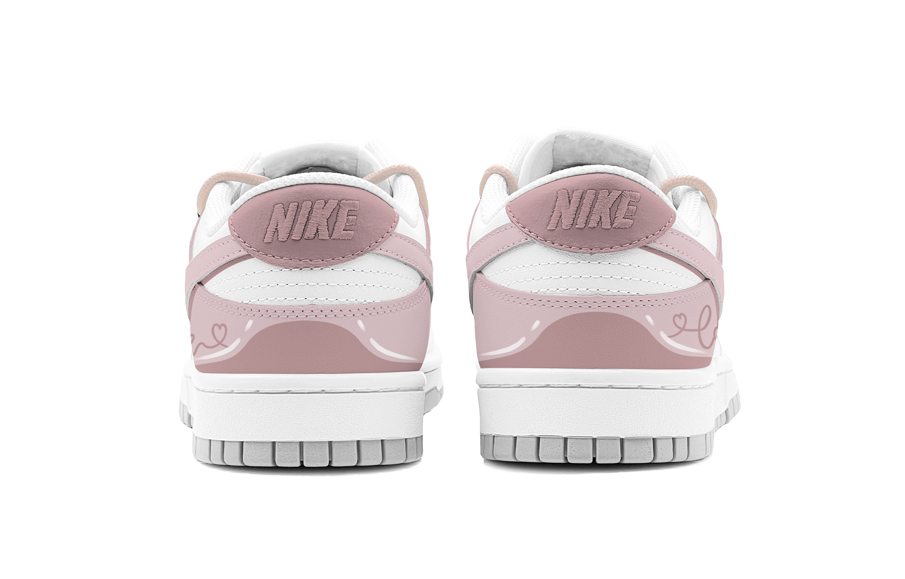 Shop [Custom Shoes] Nike Dunk Low 'Pink Sweetheart'