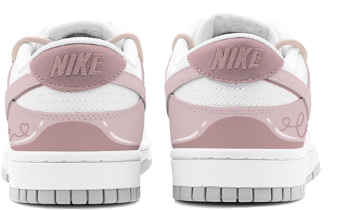 【訂製球鞋】Nike Dunk Low "粉紅甜心"特殊鞋盒 休閒 低筒 滑板鞋 男款 粉白 Shop 【訂製球鞋】Nike Dunk Low "粉紅甜心"特殊鞋盒 休閒 低筒 滑板鞋 男款 粉白