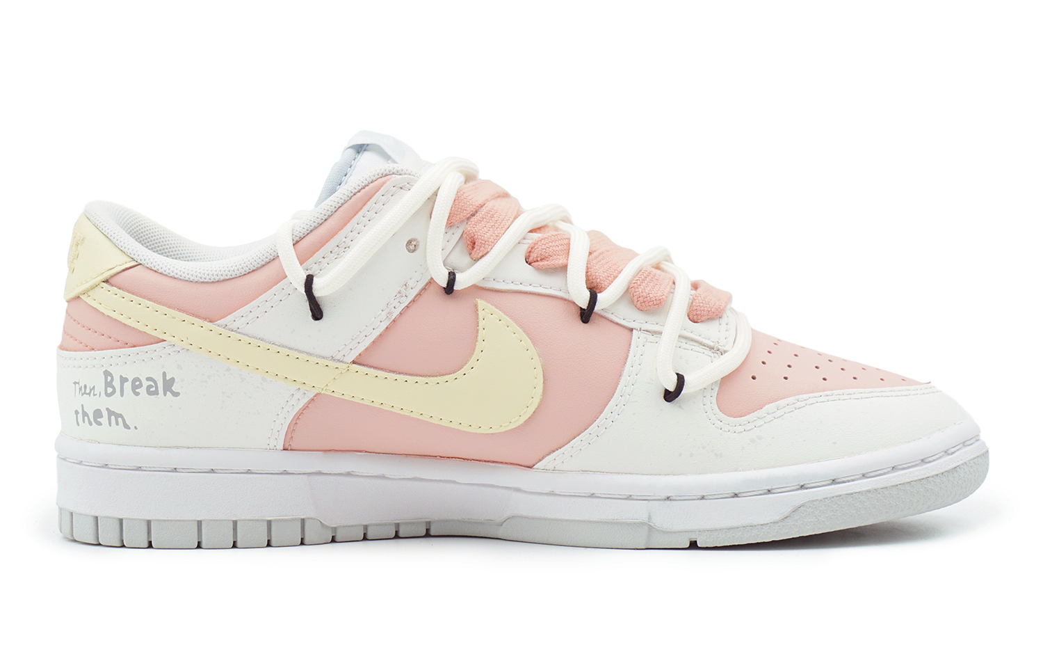 Order [Zapatillas Personalizadas] Nike Dunk Low 'Rosa Blanco Pantera Negra' DH9765-102(Team108-女款规则)