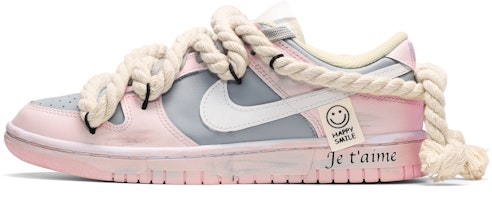 나이키 덩크 로우 '핑크 화이트 그레이 빈티지 스마일리' (79 characters) DJ6188-100(TeamE-男款麻绳笑脸粉白灰) Buy 나이키 덩크 로우 '핑크 화이트 그레이 빈티지 스마일리' (79 characters) DJ6188-100(TeamE-男款麻绳笑脸粉白灰)