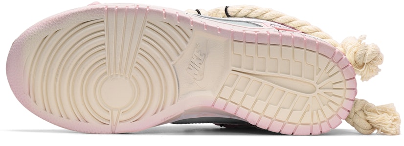 【訂製球鞋】Nike Dunk Low 復古做舊 麻繩綁帶 笑臉布貼 低筒 板鞋 男款 粉白灰 Purchase 【訂製球鞋】Nike Dunk Low 復古做舊 麻繩綁帶 笑臉布貼 低筒 板鞋 男款 粉白灰