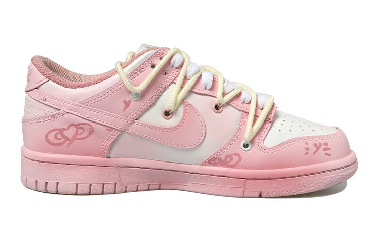 [Custom Shoes] Nike Dunk Low 'Pink White Heart' 圖 2