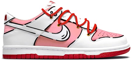 【定制鞋】耐克Dunk Low‘粉白红爱2D定制’ DD1391-600(TeamE-男女同款爱心二次元白粉红) Order 【定制鞋】耐克Dunk Low‘粉白红爱2D定制’ DD1391-600(TeamE-男女同款爱心二次元白粉红)