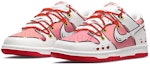 Lookbook Zapatillas Nike Dunk Low 'Rosa Blanco Rojo Amor 2D Personalizadas' DD1391-600(TeamE-男女同款爱心二次元白粉红)