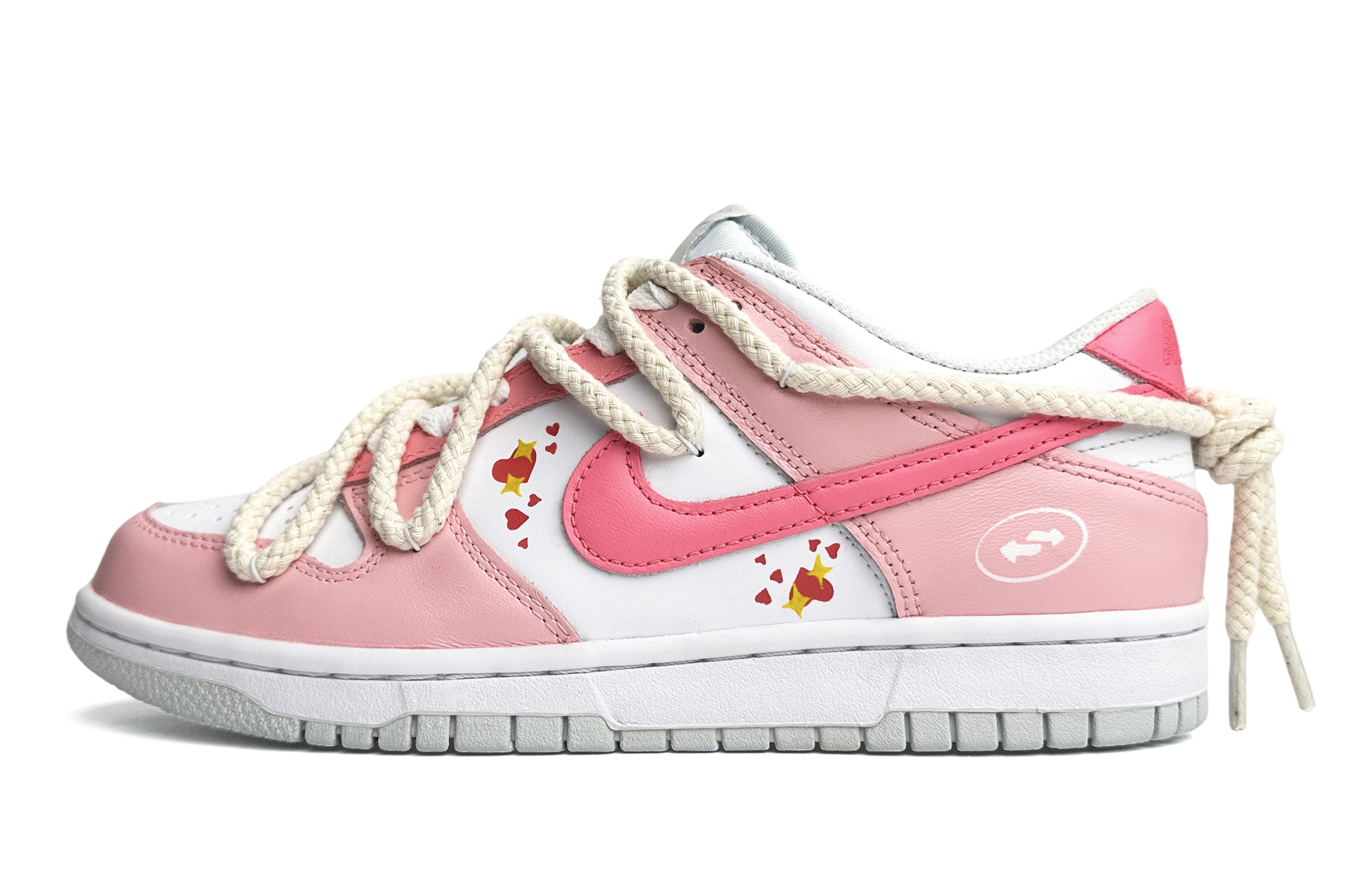 Buy 【カスタムシューズ】ナイキ ダンク ロー 'ピンクホワイト スウィートハート' DH9765-102(Team87-反转甜心女款粉白)