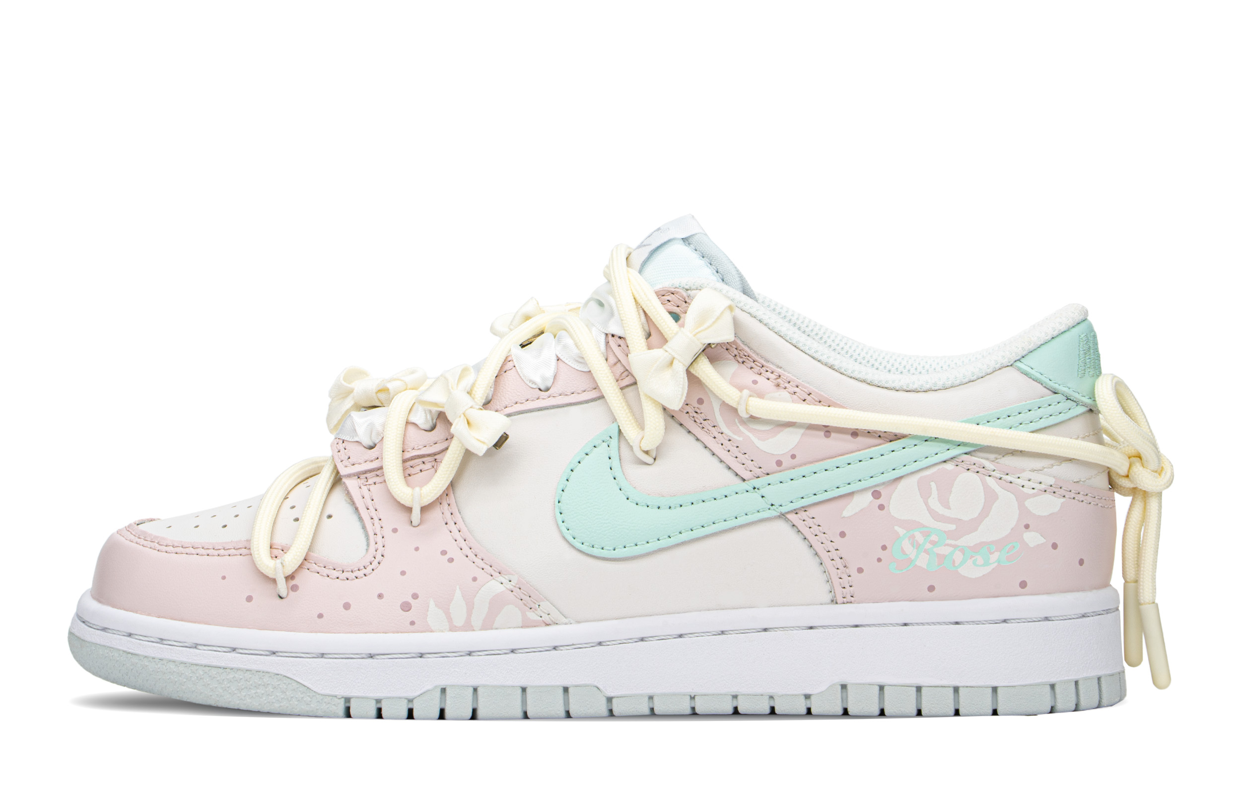 [Custom Shoes] Nike Dunk Low 'Pink Yellow White' - Novelship