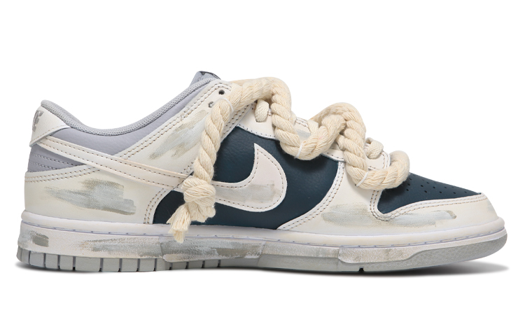 [Custom Shoes] Nike Dunk Low 'Pirate Rope Deconstructed Navy Mix ...