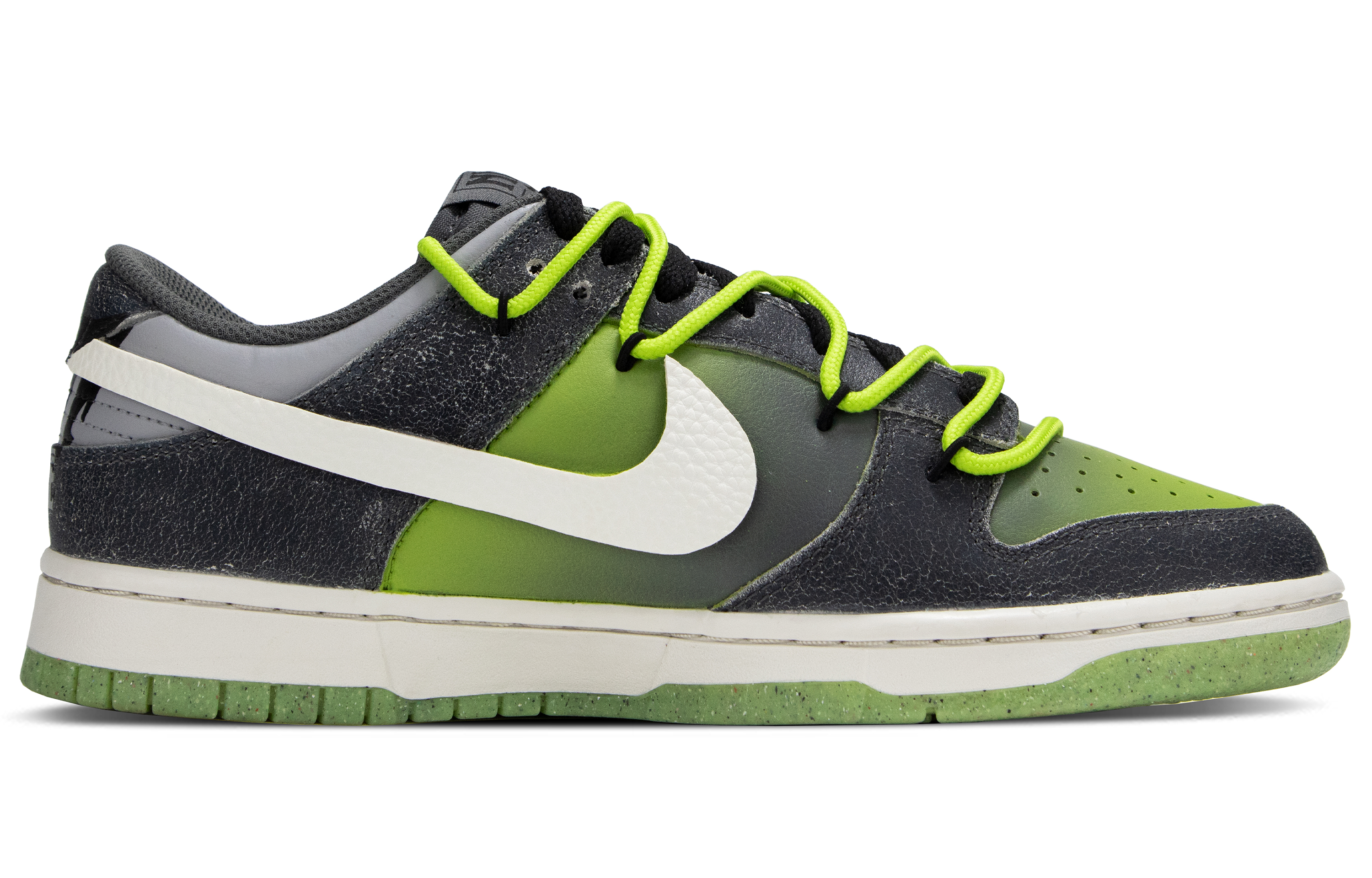 Lookbook [Sepatu Kustom] Nike Dunk Low 'Pistachio Hitam-Hijau' DQ7681-001(Team160-Pistachio)