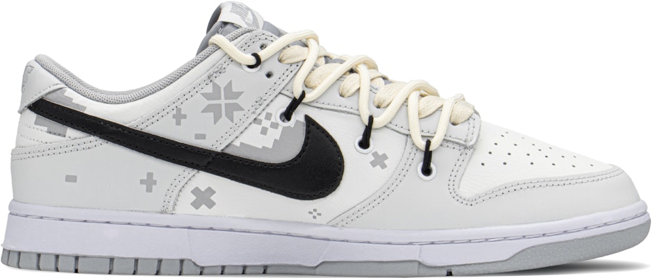 【定制球鞋】Nike Dunk Low 像素王子 解構 復古 低幫 板鞋 男款 高級灰 Order 【定制球鞋】Nike Dunk Low 像素王子 解構 復古 低幫 板鞋 男款 高級灰