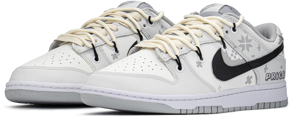 【定制球鞋】Nike Dunk Low 像素王子 解構 復古 低幫 板鞋 男款 高級灰 Lookbook 【定制球鞋】Nike Dunk Low 像素王子 解構 復古 低幫 板鞋 男款 高級灰