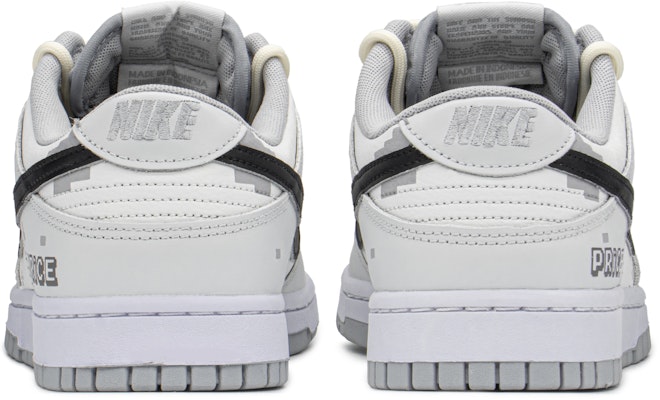 【定制球鞋】Nike Dunk Low 像素王子 解構 復古 低幫 板鞋 男款 高級灰 Shop 【定制球鞋】Nike Dunk Low 像素王子 解構 復古 低幫 板鞋 男款 高級灰