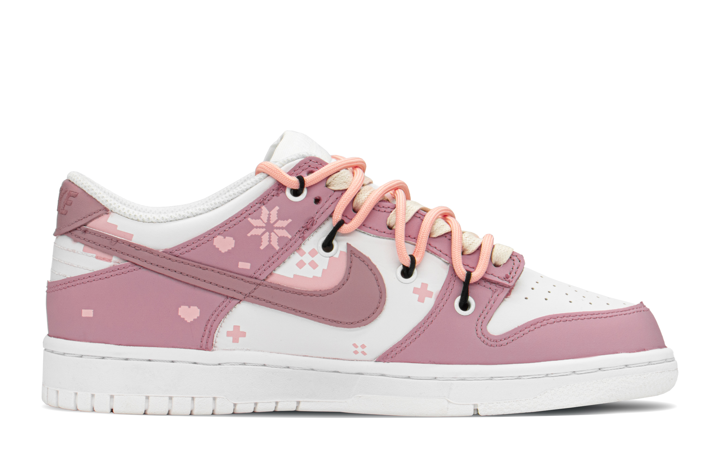 Order [Zapatos Personalizados] Nike Dunk Low 'Pixel Princesa Rosa Beige' DH9765-100(TeamA-DK女像素公主)