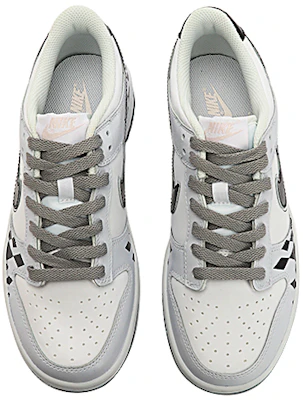 【訂製球鞋】 Nike Dunk 低筒 像素黑桃 撲克 簡約 馬賽克 小眾百搭 休閒 低筒 滑板鞋 GS 黑灰 Shop 【訂製球鞋】 Nike Dunk 低筒 像素黑桃 撲克 簡約 馬賽克 小眾百搭 休閒 低筒 滑板鞋 GS 黑灰