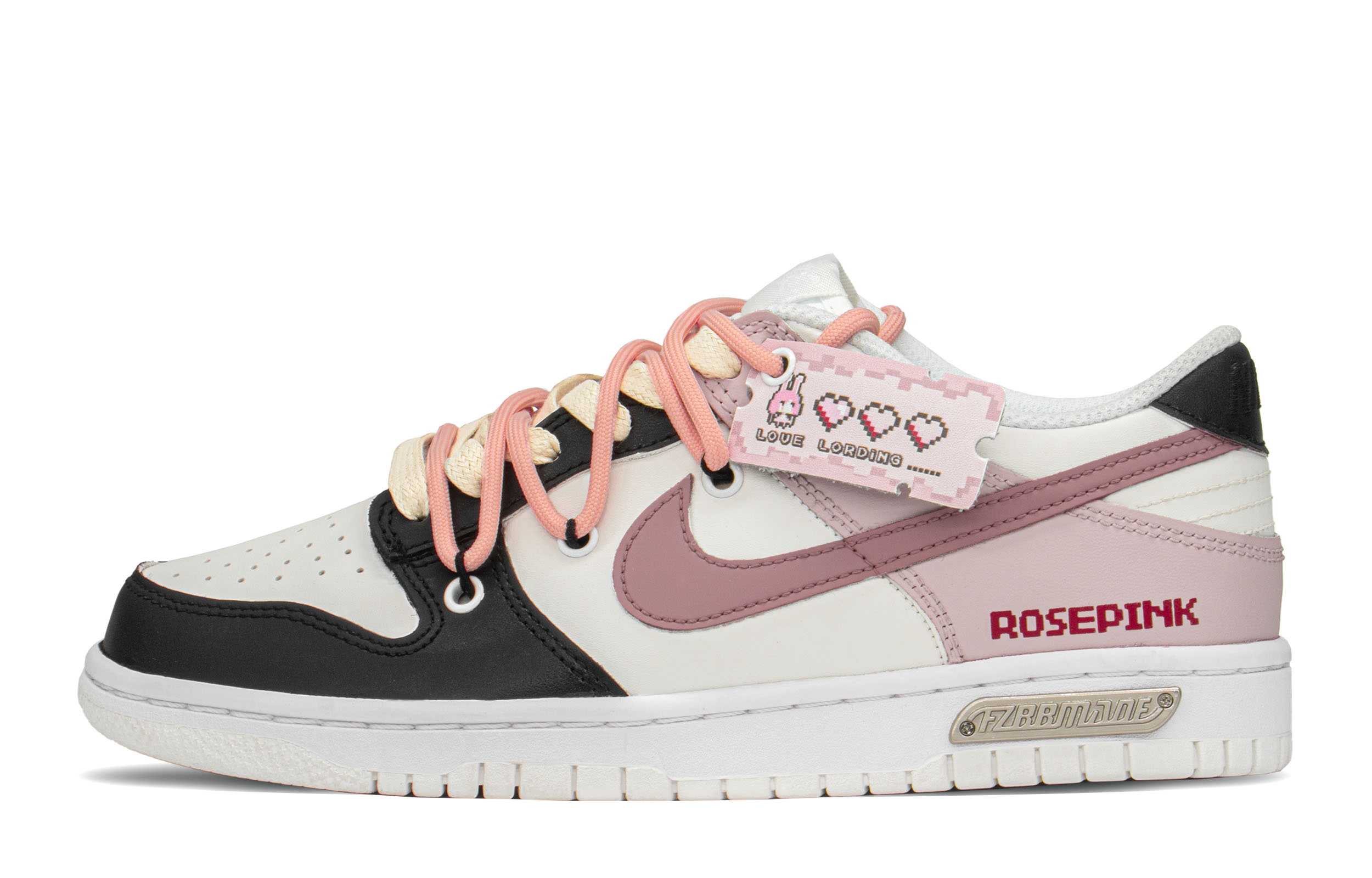 Buy [Kasut Custom] Nike Dunk Low 'Pixelated Rose Pink-Hitam' DH9765-100(TeamA-DK像素玫瑰)