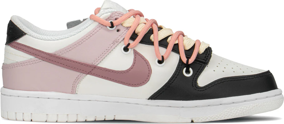 【客製化球鞋】Nike Dunk Low FZBB 像素玫瑰 低筒 板鞋 GS 粉黑 Order 【客製化球鞋】Nike Dunk Low FZBB 像素玫瑰 低筒 板鞋 GS 粉黑