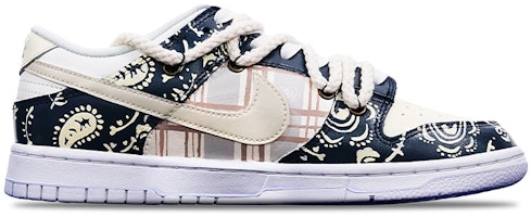 나이키 덩크 로우 '플레이드 캐슈 플라워 바이브' (커스텀) DH9765-100(TeamT-格纹腰果花S-BOX) Order 나이키 덩크 로우 '플레이드 캐슈 플라워 바이브' (커스텀) DH9765-100(TeamT-格纹腰果花S-BOX)