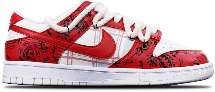 Zapatillas Nike Dunk Low 'Plaid Print Flor de Anacardo' DH9765-100(TeamT-腰果花藏红白S-BOX) Order Zapatillas Nike Dunk Low 'Plaid Print Flor de Anacardo' DH9765-100(TeamT-腰果花藏红白S-BOX)