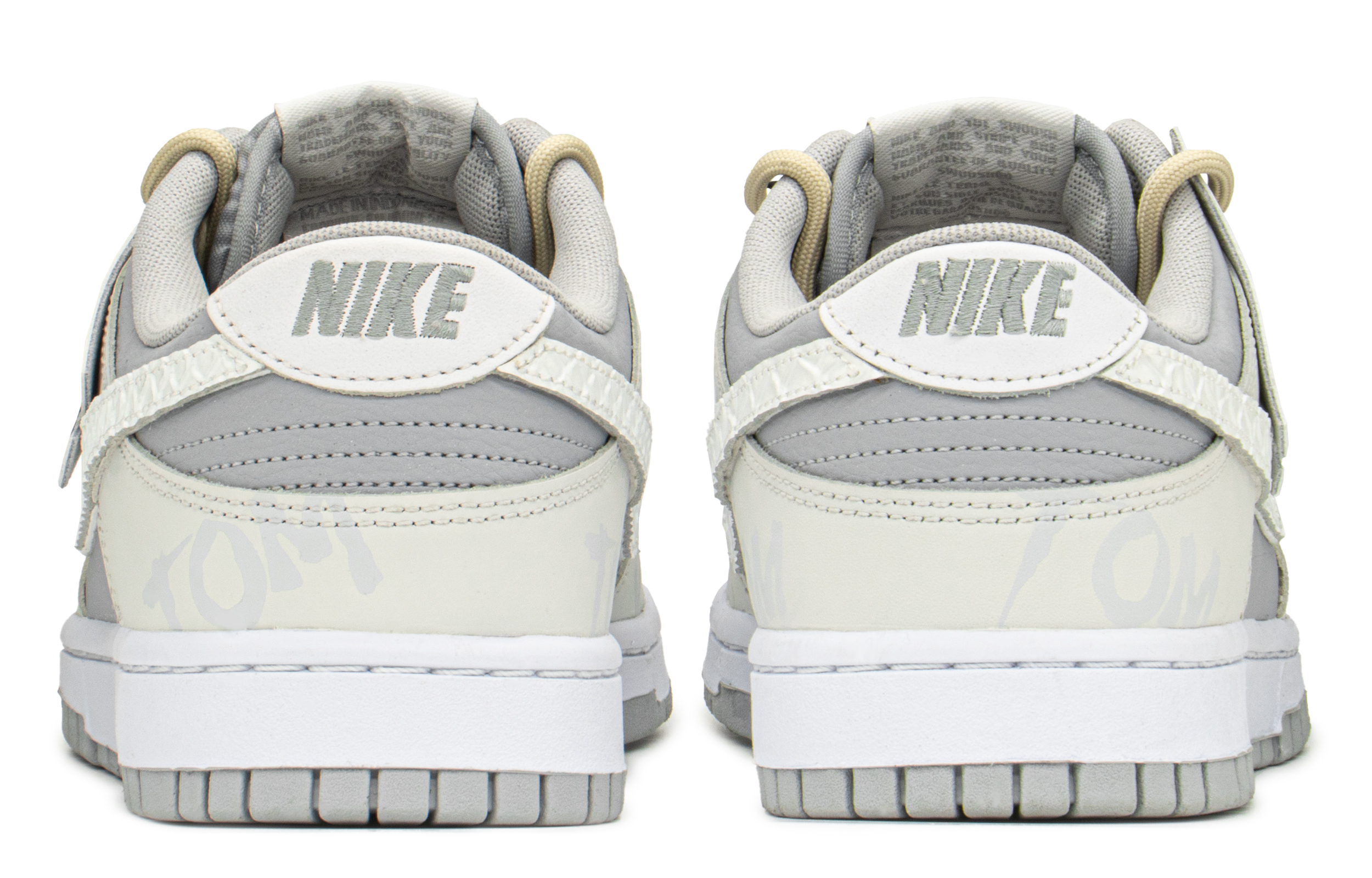 Shop [Zapatillas Personalizadas] Nike Dunk Low 'Gris Desestructurado Divertido' DJ6188-003(TeamA-DK搞怪)