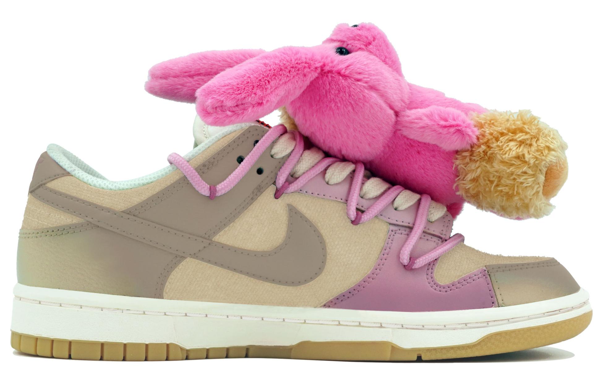 Lookbook [Sepatu Custom] Nike Dunk Low 'Plum Pink & Coklat' FJ5475-100(Team113-pink&Brown)