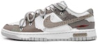 Buy 【客製球鞋】Nike Dunk Low 魔法空間 撲克小丑 緘默風格 鱷魚皮勾 解構雙鞋帶 低筒 板鞋 GS 灰棕