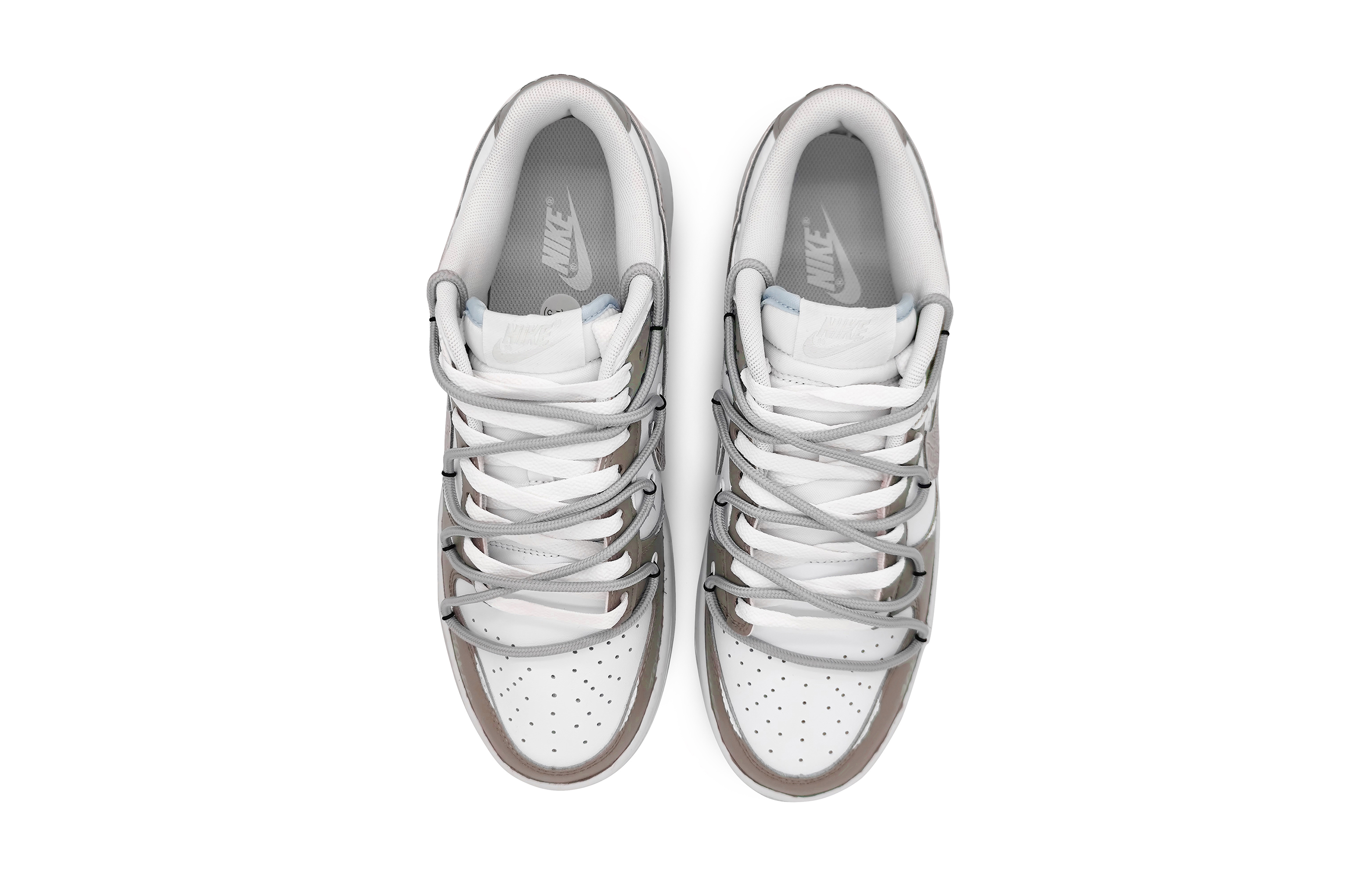 Shop [Zapatos Personalizados] Nike Dunk Low 'Poker Joker Gris-Marrón' DH9765-102(Team16-女款魔术空间灰棕)