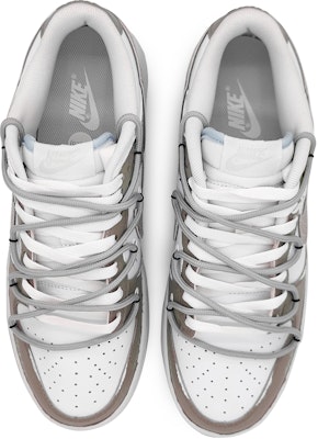 【客製球鞋】Nike Dunk Low 魔法空間 撲克小丑 緘默風格 鱷魚皮勾 解構雙鞋帶 低筒 板鞋 GS 灰棕 Shop 【客製球鞋】Nike Dunk Low 魔法空間 撲克小丑 緘默風格 鱷魚皮勾 解構雙鞋帶 低筒 板鞋 GS 灰棕