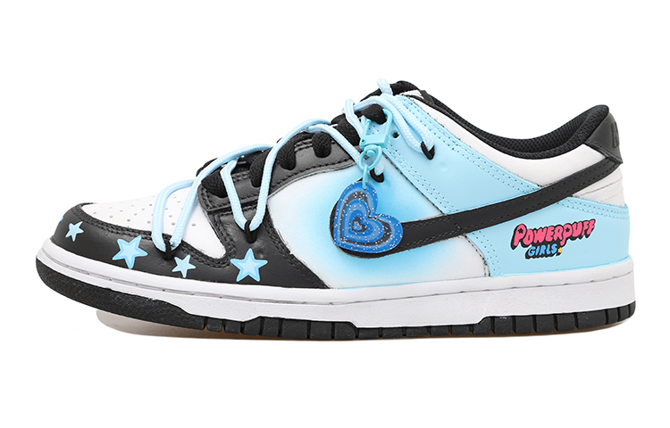 Buy 나이키 덩크 로우 '파워퍼프걸 블랙 블루 핑크' (커스텀) CW1590-100(Team拾玖-蓝色女警S-BOX)