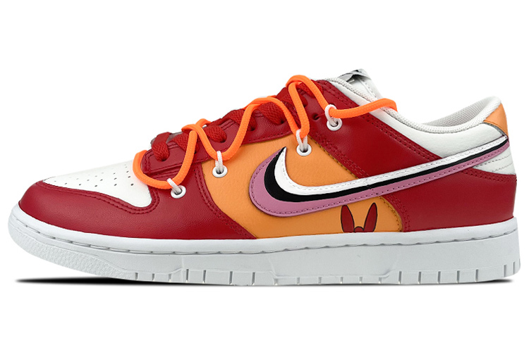 Buy [Kasut Custom] Nike Dunk Low 'Powerpuff Girls Blossom Merah Jingga' DJ6188-101(Team叁-男款飞天花花S-BOX)