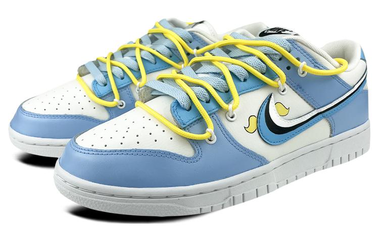Lookbook 【定製球鞋】 Nike Dunk Low 是在玩鞋 動漫 飛天小女警 泡泡 解構 雙鞋帶 低幫 板鞋 男款 黃藍