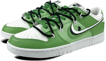 【定制球鞋】Nike Dunk Low whenshoes whenshoes是在玩鞋 動漫 飛天小女警 毛毛 解構 雙鞋帶 低幫 板鞋 男款 黑綠 Shop 【定制球鞋】Nike Dunk Low whenshoes whenshoes是在玩鞋 動漫 飛天小女警 毛毛 解構 雙鞋帶 低幫 板鞋 男款 黑綠