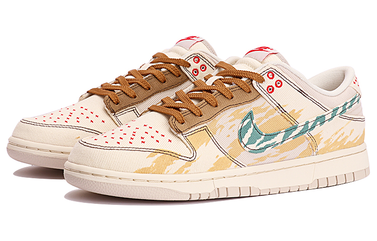 Lookbook [Zapatillas Personalizadas] Nike Dunk Low 'Prairie Oasis Amarillo-Verde' DV0834-100(TeamThree-男款-黄绿)