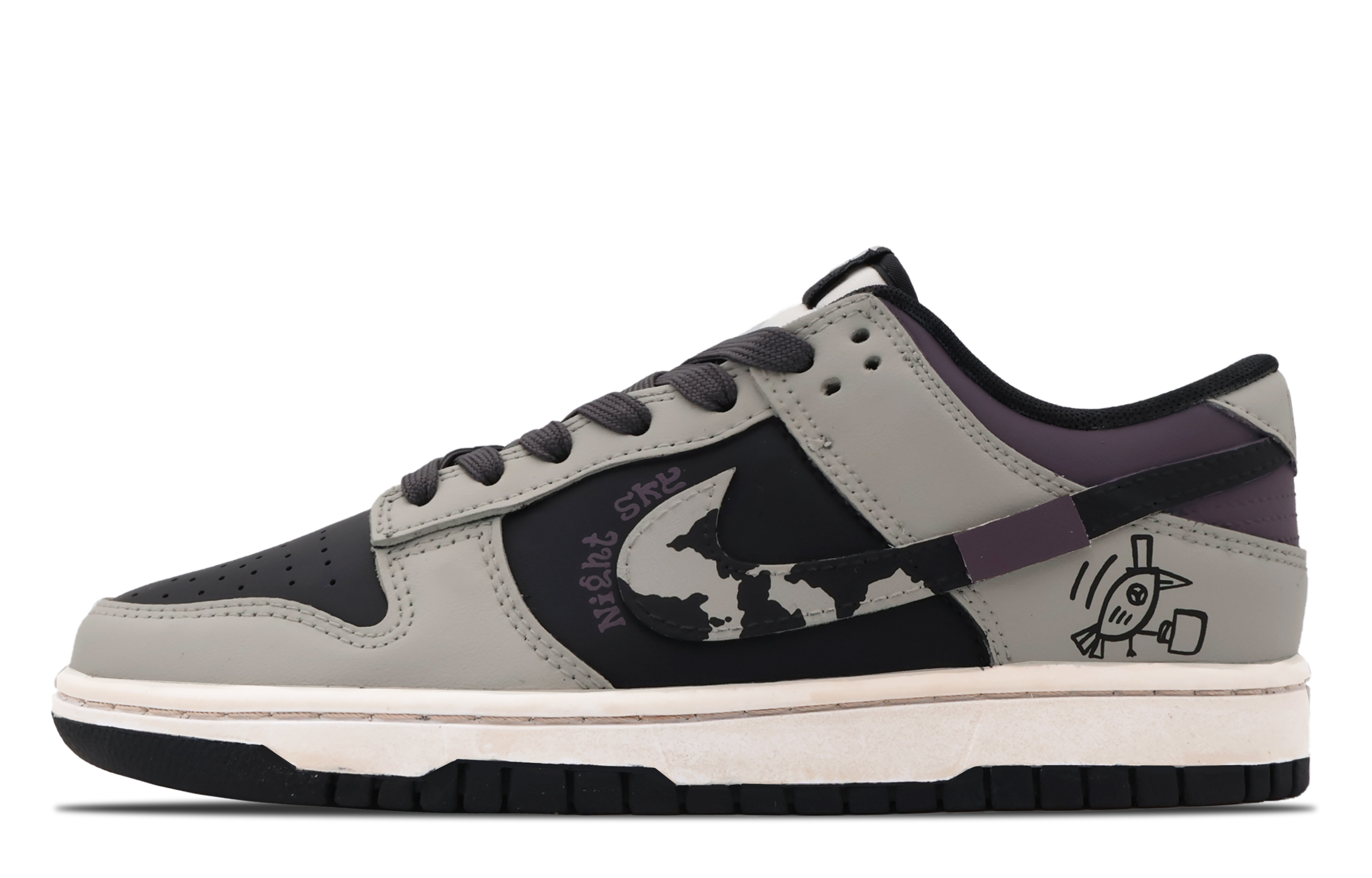 Order [定制鞋款] Nike Dunk Low '学院黑' DD1391-100(Team53-男款要饭小鸡)