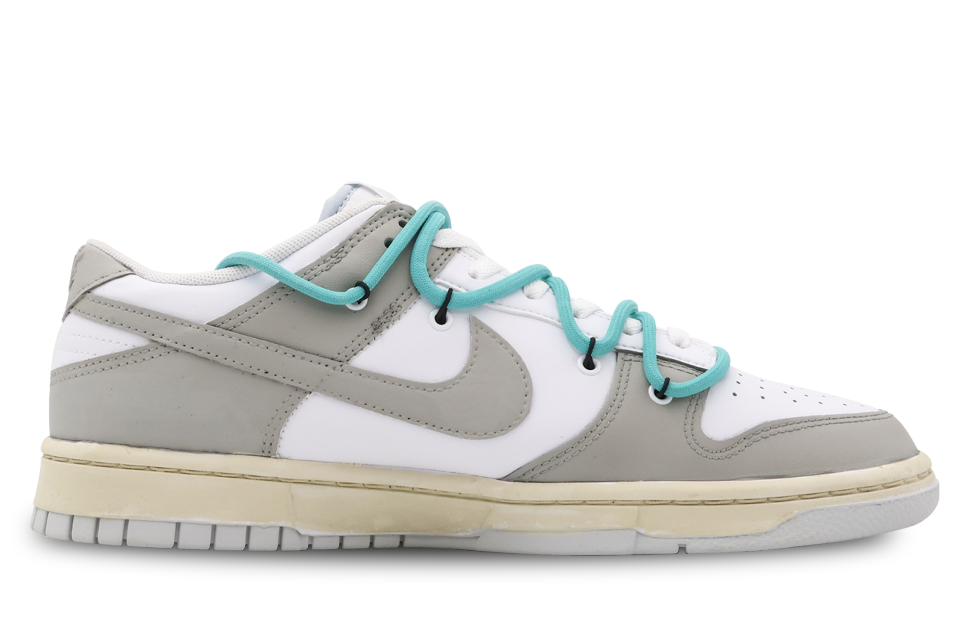 Lookbook 【定製球鞋】Nike Dunk Low SHIFT轉移 林蔭路少數高級 簡約 百搭 低筒 板鞋 GS 灰白