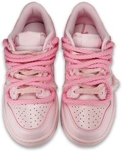 【定制球鞋】 Nike Dunk Low Prism Pink 聖誕節主題 粉色 愛心 甜酷辣妹牛仔 休閒 低幫 板鞋 GS 櫻花粉 Shop 【定制球鞋】 Nike Dunk Low Prism Pink 聖誕節主題 粉色 愛心 甜酷辣妹牛仔 休閒 低幫 板鞋 GS 櫻花粉