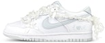 Buy 【訂製球鞋】Nike Dunk Low 純愛芭蕾 解構 蝴蝶結 蕾絲花邊綁帶 防滑減震 低筒 板鞋 GS 白灰