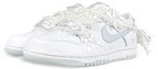 Lookbook 【訂製球鞋】Nike Dunk Low 純愛芭蕾 解構 蝴蝶結 蕾絲花邊綁帶 防滑減震 低筒 板鞋 GS 白灰