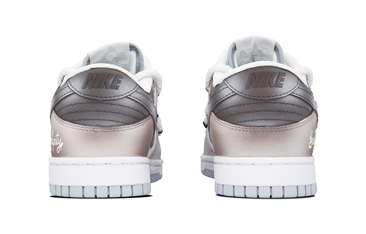 Shop [Zapatillas Personalizadas] Nike Dunk Low 'Pure Platinum - Café' DV0831-101(Team73-北地孚角男款)
