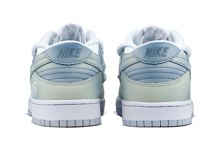 Shop [Sepatu Kustom] Nike Dunk Low 'Pure Platinum - Garam Laut Mint' DV0831-101(Team73-海盐薄荷男款)
