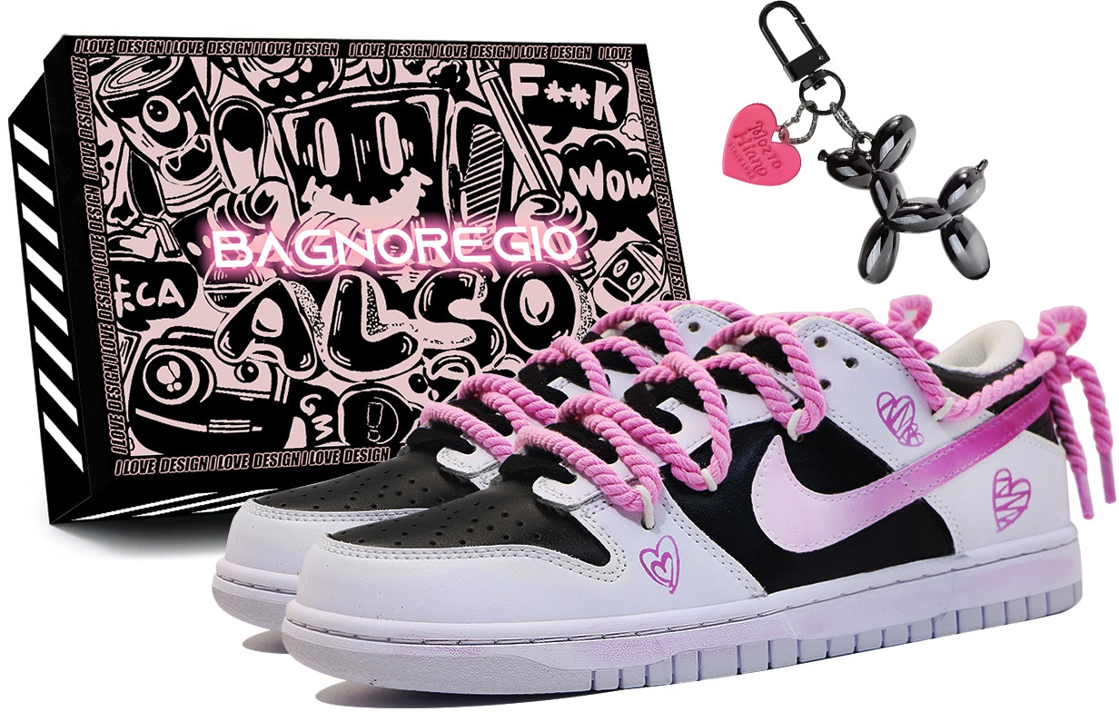 custom-shoes-nike-dunk-low-pure-platinum-black-pink