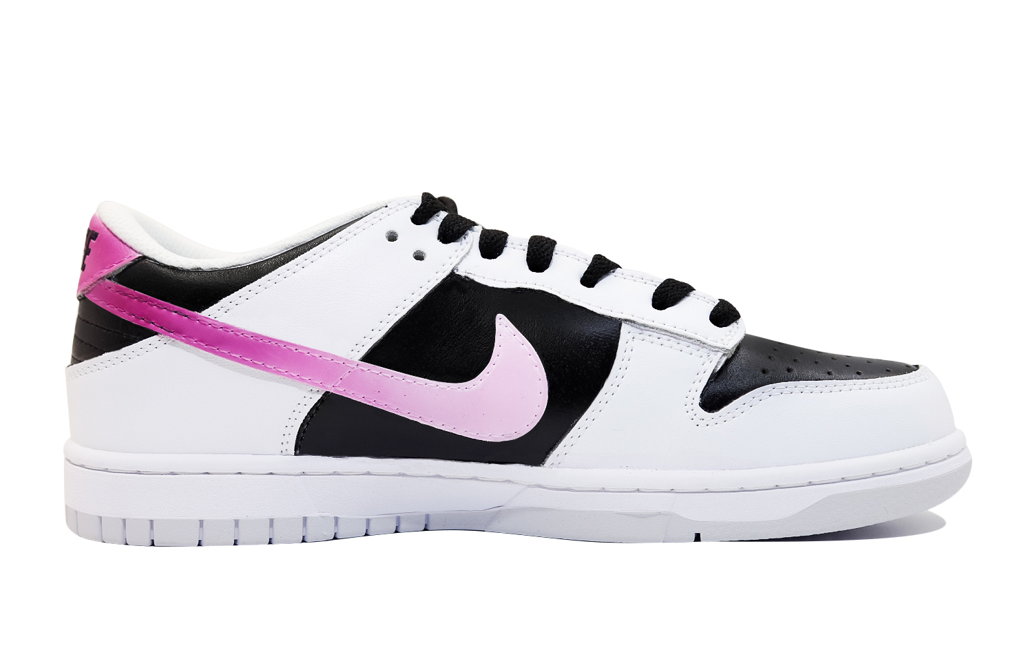 Order [Zapatillas Personalizadas] Nike Dunk Low 'Puro Platino Negro Blanco Púrpura' DV0831-101(Team48-情人结)