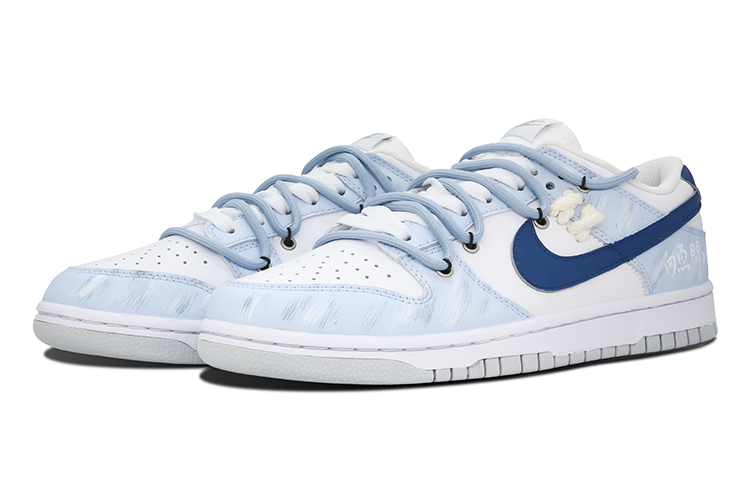 Lookbook [Zapatillas Personalizadas] Nike Dunk Low 'Pure Platinum Azul' DV0831-101(Team73-向鱼問水男款)