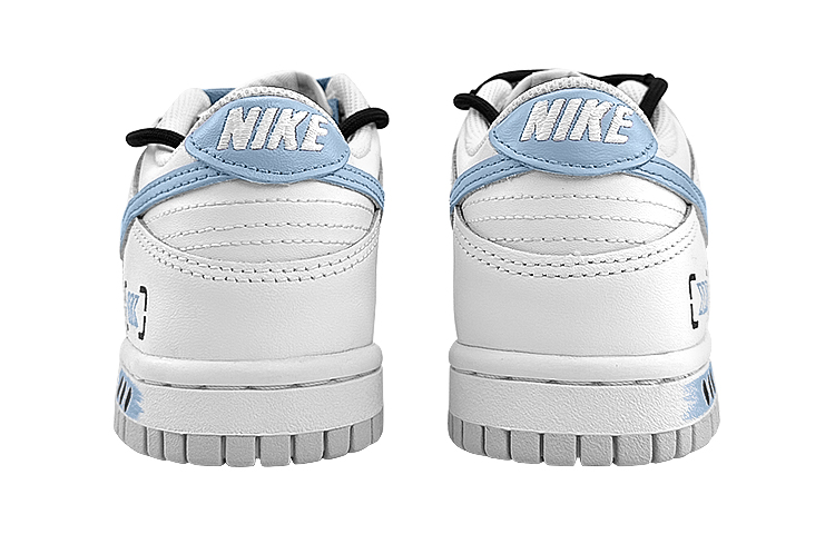 Shop [Sepatu Custom] Nike Dunk Low 'Pure Platinum Biru' DV0831-101(Team76-男款机能蓝)