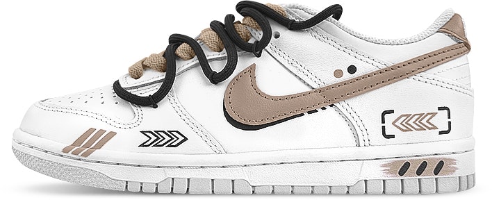 custom-shoes-nike-dunk-low-pure-platinum-brown