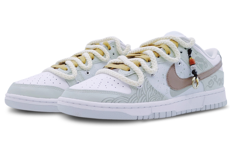 Lookbook [Nike Personalizados] Nike Dunk Low 'Platino Puro Cang Hai Xiang Yun' DV0831-101(Team68-男款沧海祥云)
