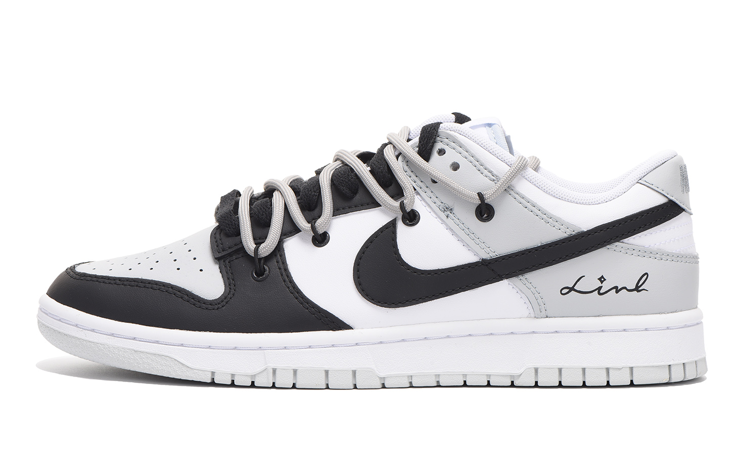 Order 【定制球鞋】Nike Dunk Low “Pure Platinum“ 字母 解構 高街 特殊鞋盒 低筒 運動鞋 男款 黑灰
