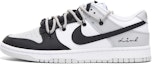 Order 【定制球鞋】Nike Dunk Low “Pure Platinum“ 字母 解構 高街 特殊鞋盒 低筒 運動鞋 男款 黑灰