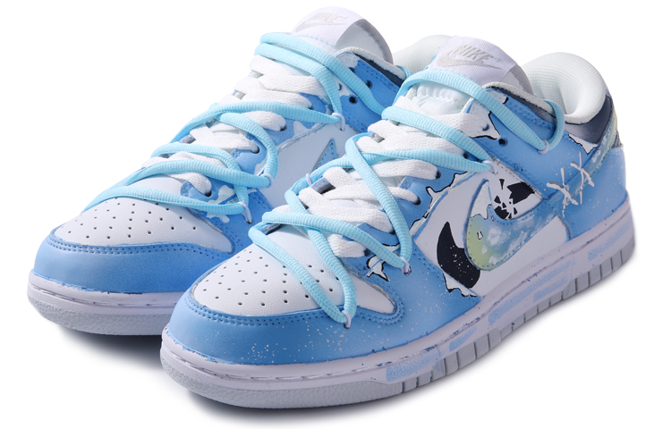 Lookbook [Sepatu Custom] Nike Dunk Low 'Pure Platinum Dissolving Blue' DV0831-101(TEMA77-溶解蓝)